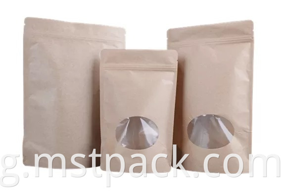 Kraft Paper Bag With Windows